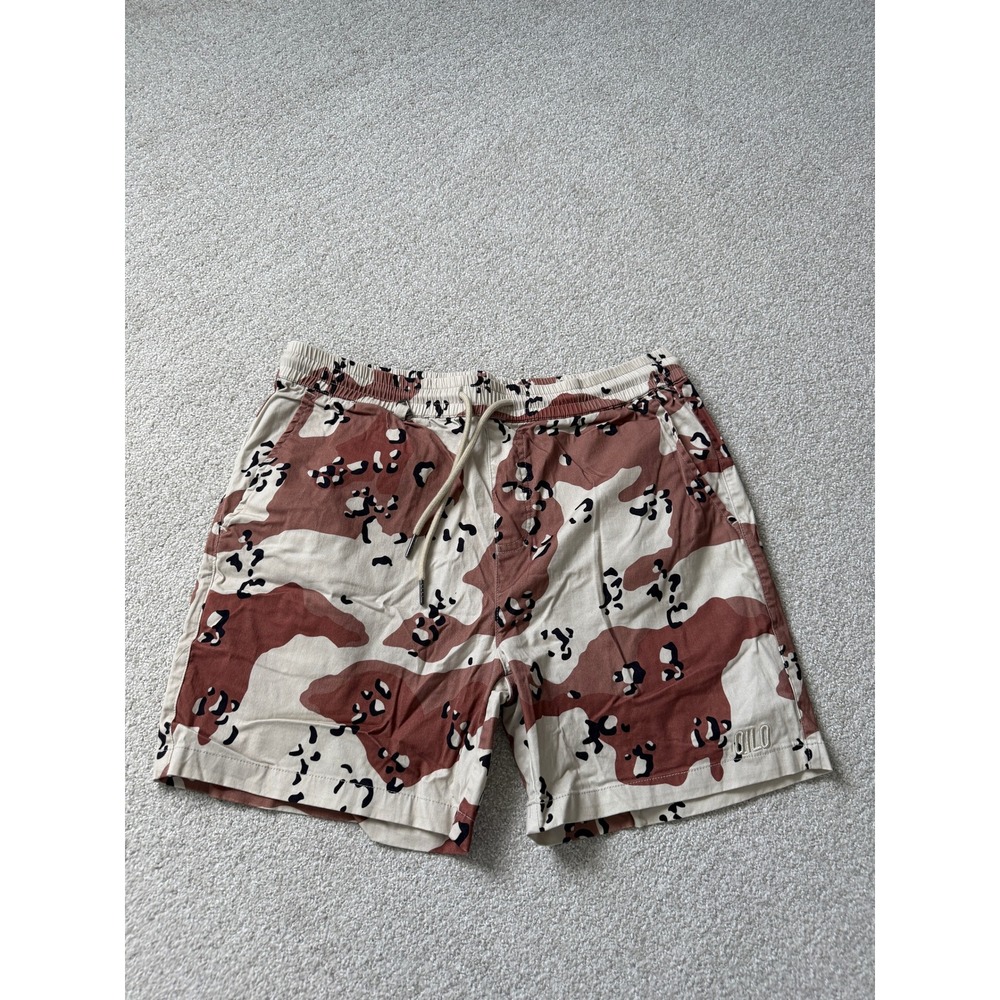 Qilo Tactical Camo Shorts Gulf War Size L Tan Brown Choco Chip Desert Camouflage